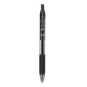 齐心 K37 巨黑按动中性笔 子弹头 0.5mm  12支/盒 黑色